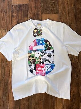 Bape White ABC Camo Shirt